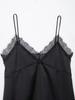 Silk Satin Lace-Trim Camisole Top for Women