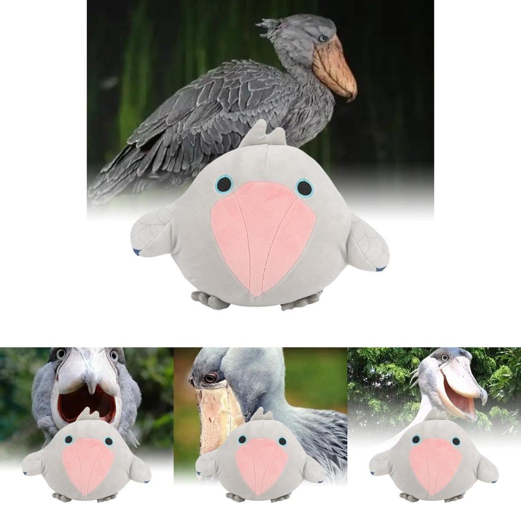 Weiches und entzückendes Schuhschnabel-Stofftier Balaeniceps Rex Vogel Kuscheltier Spielzeug Graue Farbe