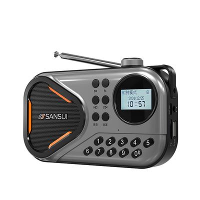 רדיו FM נייד רב-תכליתי כרטיס אודיו רמקולי רדיו בלוטות' אלחוטיים קטנים נגן מוזיקה MP3 ווקמן