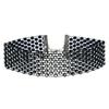 Elegant Multi-Rhinestone Flower Choker Necklace