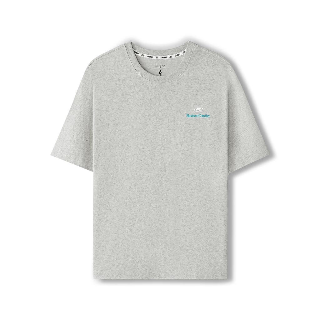Skechers T-shirt Unisex Jasnoszary Melanż L225U117-0248