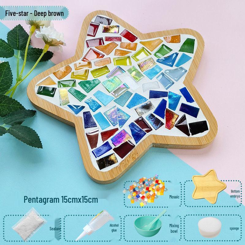 El Yapımı Mozaik Bardak Altlığı DIY Kiti Öğrenciler İçin – Anneler Günü ve Anaokulu Aktiviteleri İçin Mükemmel