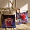 Christmas Apple Pillow Case Sofa and Living Room Decorative Cushion Covers Dust-proof and Mite-proof Invisible Zipper