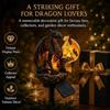Soft Warm Glow Dragon Solar Garden Light Dragon Statue Gothic Shape Dragon Figurine Lamp Medieval Fantasy Animal