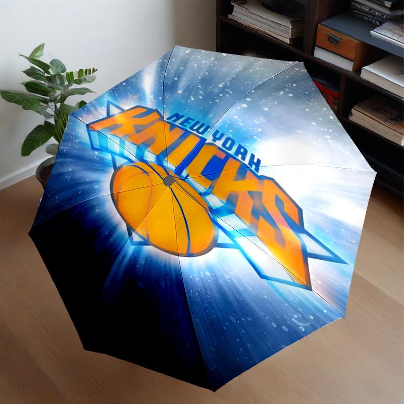 Knicks Logo Umbrella 8-Frame for Travel, Camping, Casual Lightweight Portable Umbrella, Essential for Every Family Holidays Gift