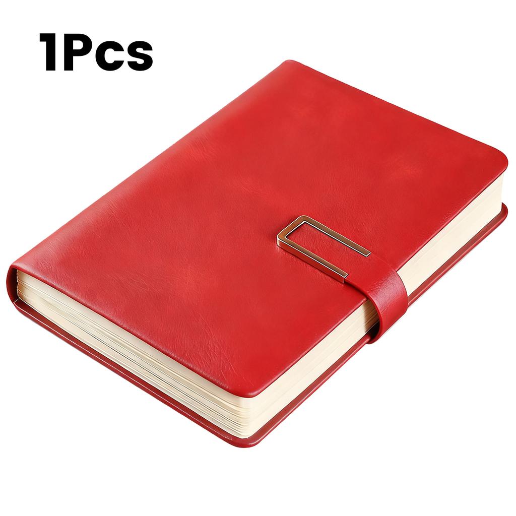 1Pcs Vintage A5 Leatherbound Notebook with Soft Cover and Bookmark Perfect for Business Meetings and University Life
