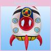 Children's Inflatable Toy Steering Wheel Rocket Plane Swim Ring Pvc Seat Ring Baby Lifebuoy Wholesale