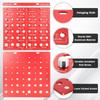 28 Thread Nut and Bolt Thread Checker Multipurpose Tool for 4mm X To 14mm X Metric Coarse To Fine Threads Checker, 0.7 2.0 Threads, 6-32 1/2-20