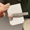 Elegant 2025 Korean Bow Pearl Rhinestone Hair Clip - Internet Celebrity Style