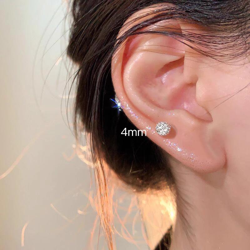 Women's High-End Plain Hoop Earrings: Light Luxury Ear Drops & Studs, Niche Design for Autumn/Winter.
