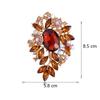 Luxury Full Crystal Exaggerated Broocch For Women Men Elegant Rhinestone Waterdrop Pin Lady Clothing Coat Corsages Accessories