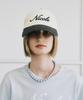 Nigaennikol Nicole Lettering Ball Cap_Yellow Charcoal