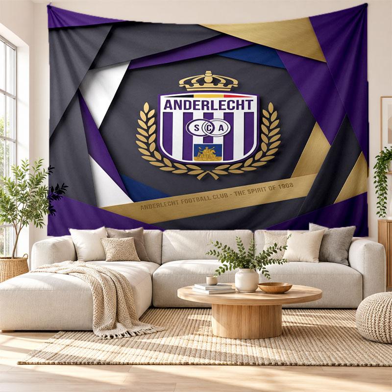 Anderlecht FC Wall Tapestry, Soft Fabric Wall Hanging, Decorative Backdrop For Bedroom Home Wall Art