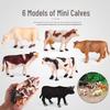 Children's Farm Animal Models Set: Mini Dairy Cow & Wild Animal Simulation Toys