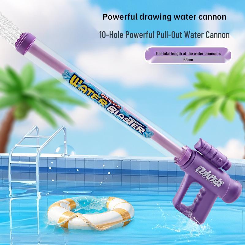 Cross-Border Long-Range Water Cannon Toy: Large Capacity Floating Water Gun for Beach Battles