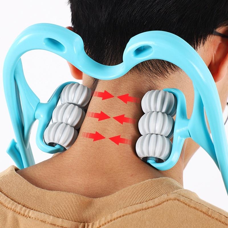 Handheld Neck And Shoulder Massager With 6 Balls, Relaxes Neck, Shoulders, And The Entire Body