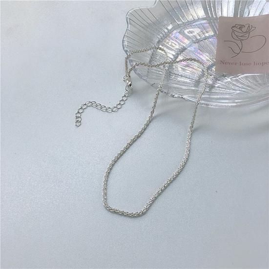Sparkling Necklaces for Women Collarbone Chain with Lobster Clasp Hypoallergenic Jewelry for Parties Weddings Everyday Wear