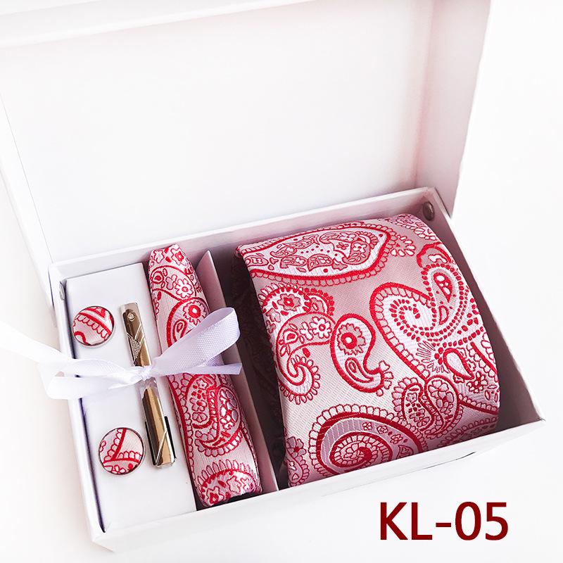 Polyester Business Executive Men'S Tie 6-Piece Gift Box Tie