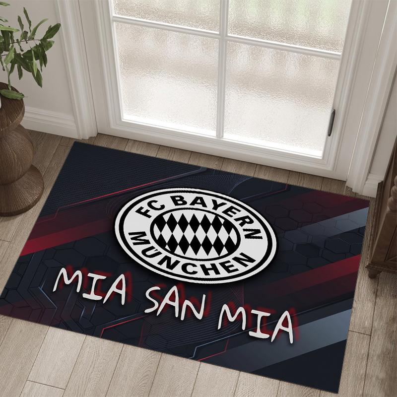 Design Bayernu Mnichov Křišťálový sametový koberec Útulný Ne?Protiskluzová tištěná předložka do ložnice, obývacího pokoje, předsíně