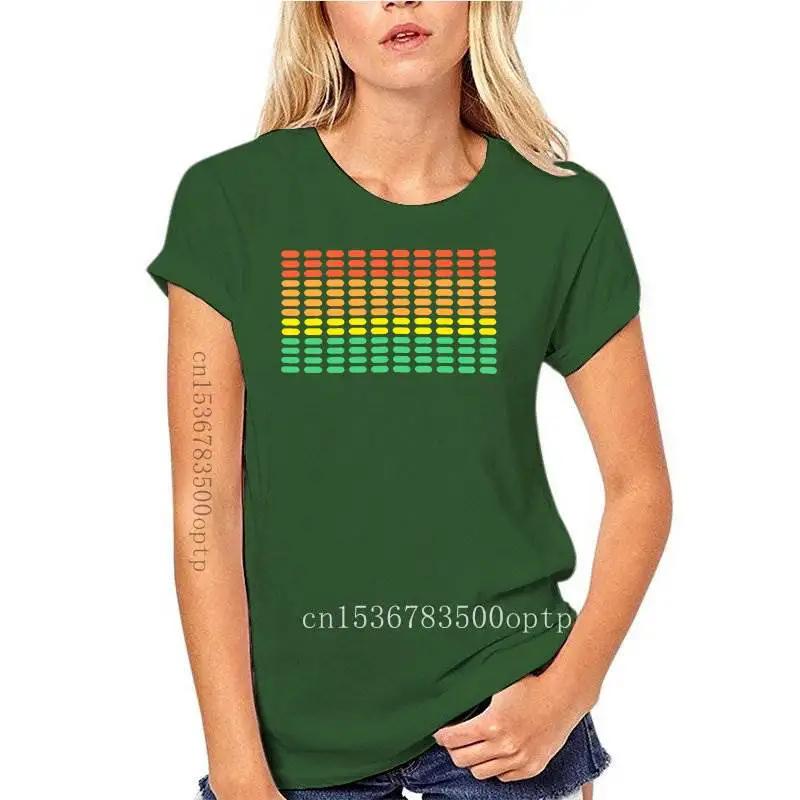 2022 Hot Sale Sound Active Equalizer El T Shirt Equalizer Light Up Down Led T Shirt Flashing Music Activated Led tshirt S