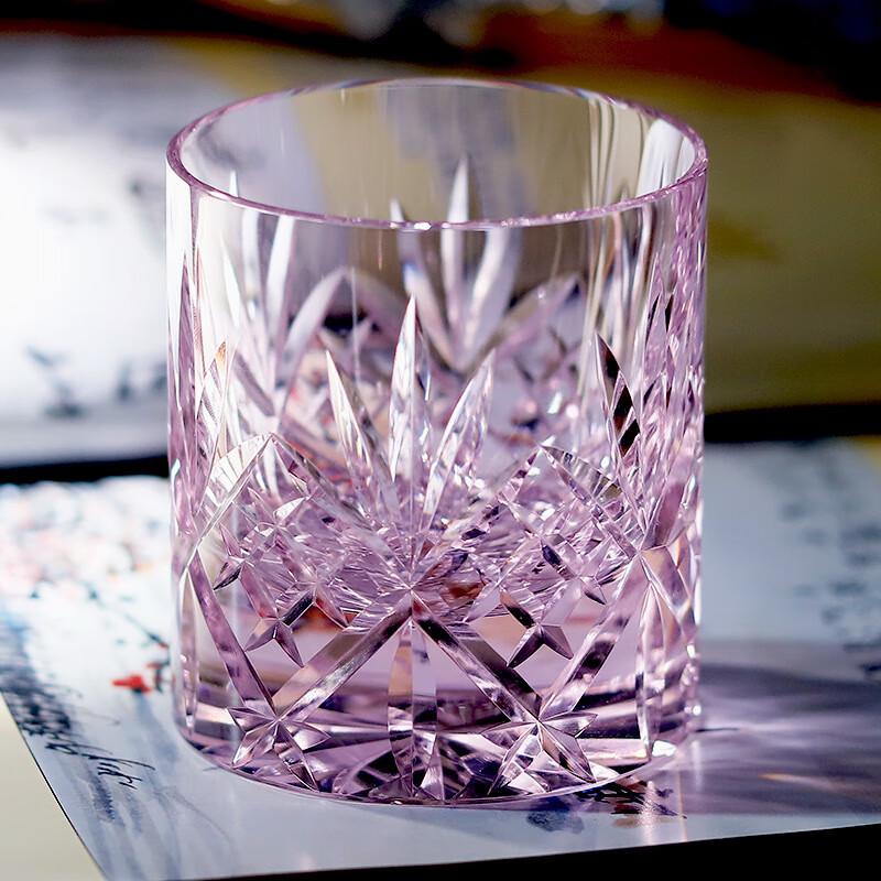 Carved Starburst Whiskey Glass
