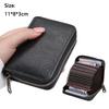 Fashion PU Leather Card Holder 18 Card Slots Multiple Pockets Coin Purse Ultra Thin Driver License Holder Men Women