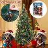 Christmas Countdown 24 Day Dog Pet Pendant With Acrylic Material For Holiday Decor And Gift Giving