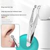Non-Toxic 1/3 Pcs Stainless Steel Manual Round Head Nose Hair Clip Travel Portable Sharp Nose Hair Cleaning Tool