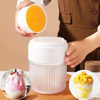 Mini-Eiscrusher, tragbare Eismaschine, handbetrieben, für Eis und Milchshakes, Haushalts-Smoothie-Maschine, Küchenwerkzeug