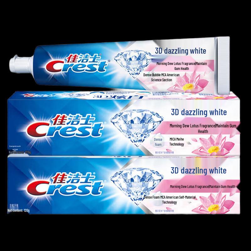 

Crest 3D White Morning Dew Lotus Toothpaste Twin Pack