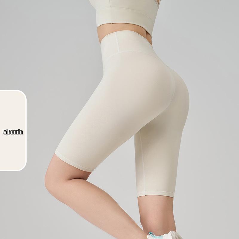 

2026 Women s High-Waist Butt-Lifting Yoga Shorts - Naked Feel, Five-Point Design for Spring/Summer Cycling & Fitness Extra Large