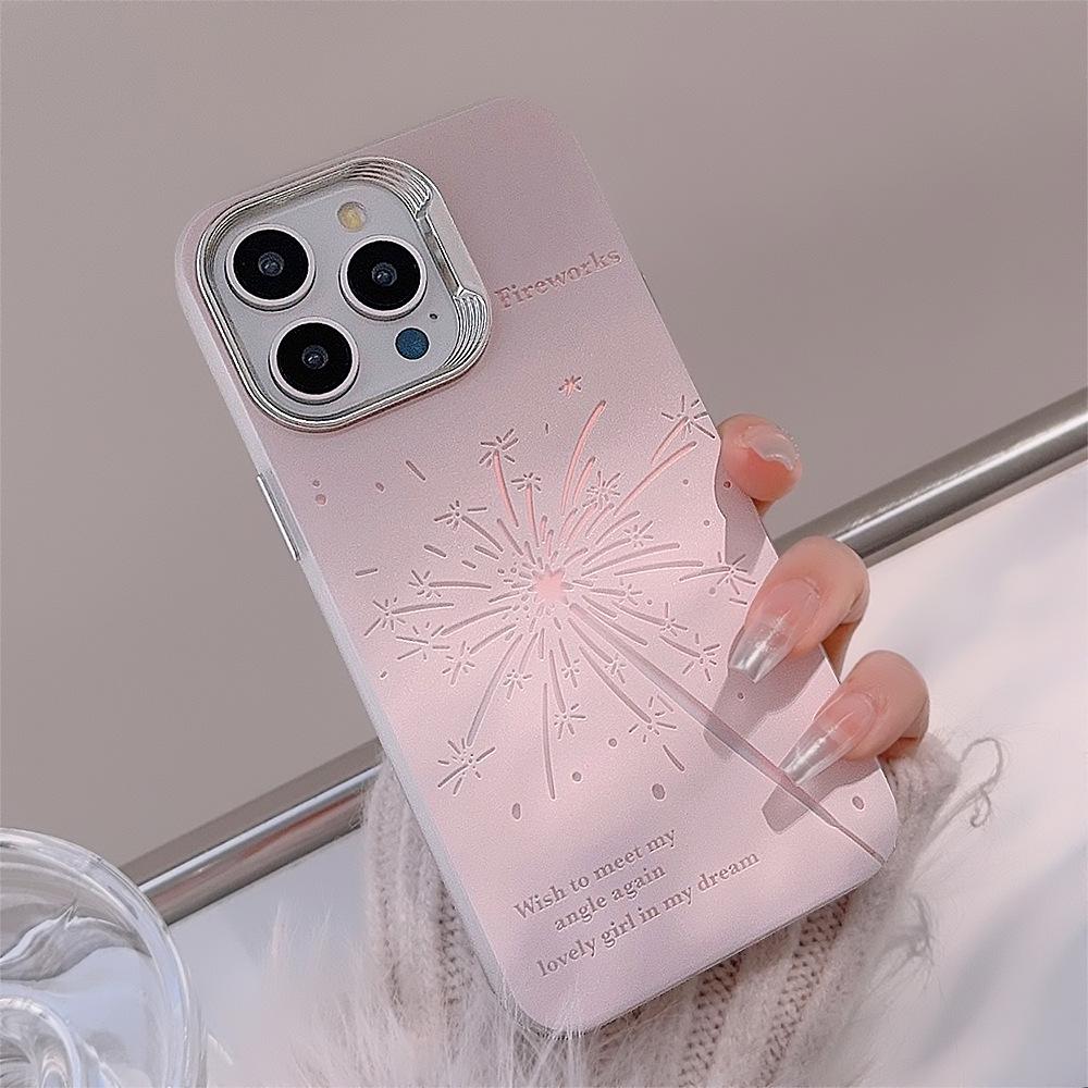Pink Fairy Stick Iphone15 Suitable for 14Promax Mobile Phone Case Apple 16 Firework Lanyard 12 Laser Huawei