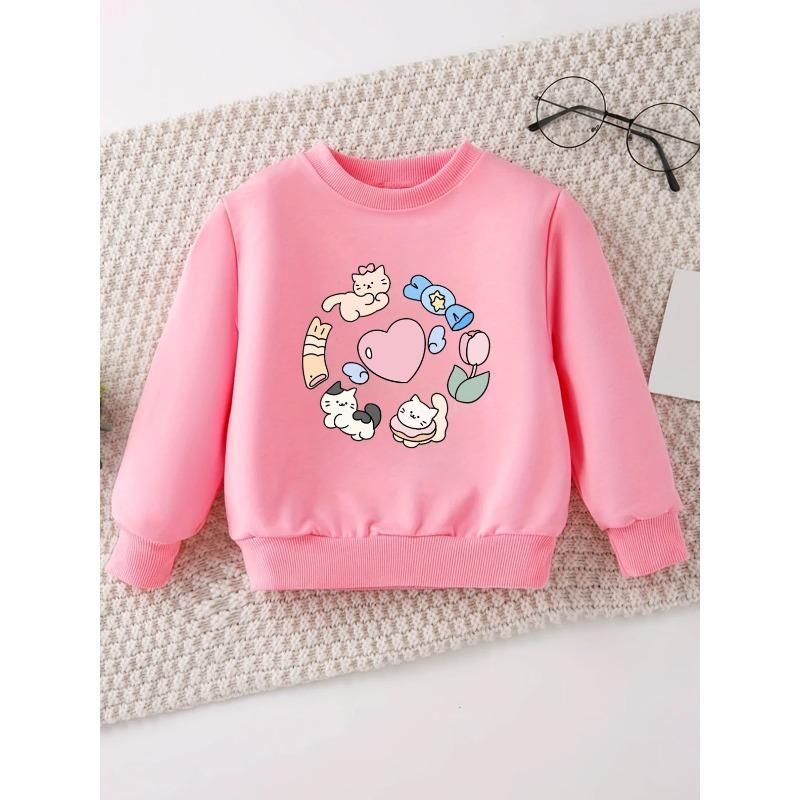 European Sizes Cute and Fun Printed Pattern, Thin and Versatile Comfortable Round Neck Hoodie for 0-3 Year Old Kids , Suitable for Outdoor Wear