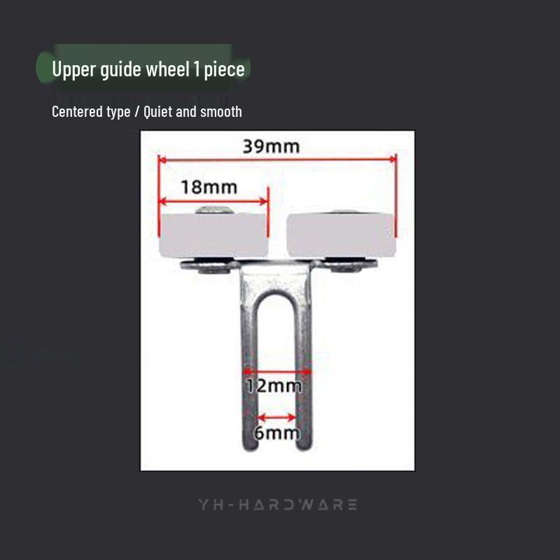 Sliding Door Pulley for Wardrobe/Bathroom/Balcony - Glass Door Bottom Wheel with Concave & Convex Floor Compatibility