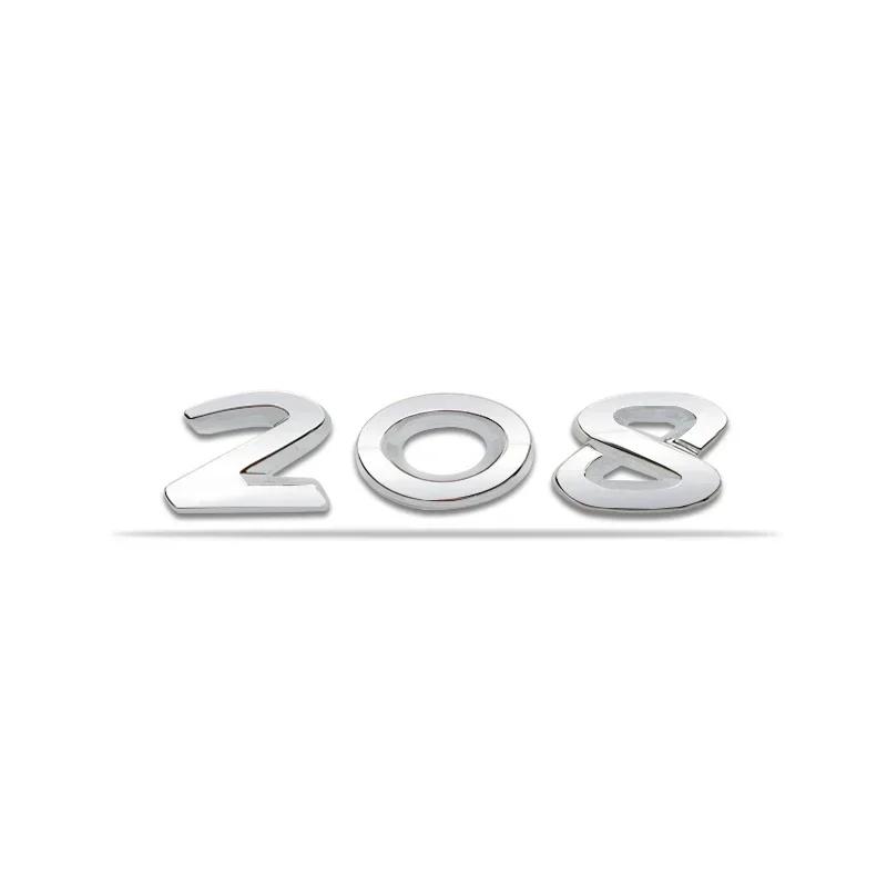 Auto Embleem Letters Sticker for Peu/geot 206 207 208 301 307 308 Logo Badge Decal exterieur Accessoires