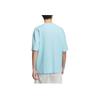 Adidas Letter Embroidery Pocket Design Ribbed Round Neck Sports Short Sleeve T-Shirt Men Tops Sky-Blue JI6863