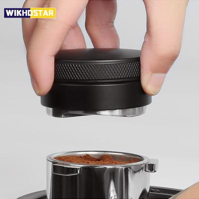 Stainless Steel Coffee Distributor Espresso Distribution Tool Leveler 3 Angled Slopes Adjustable Palm Tamper Fits 51/53/58mm Portafilter
