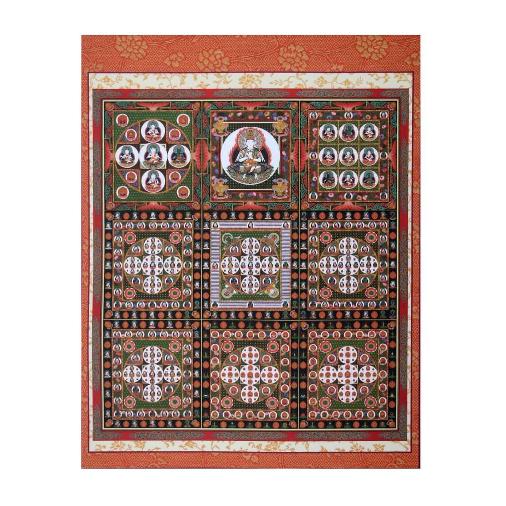 Hanging Kongokai Small Model Scroll Scroll, Mounted, Mandala, Size, Mounted,