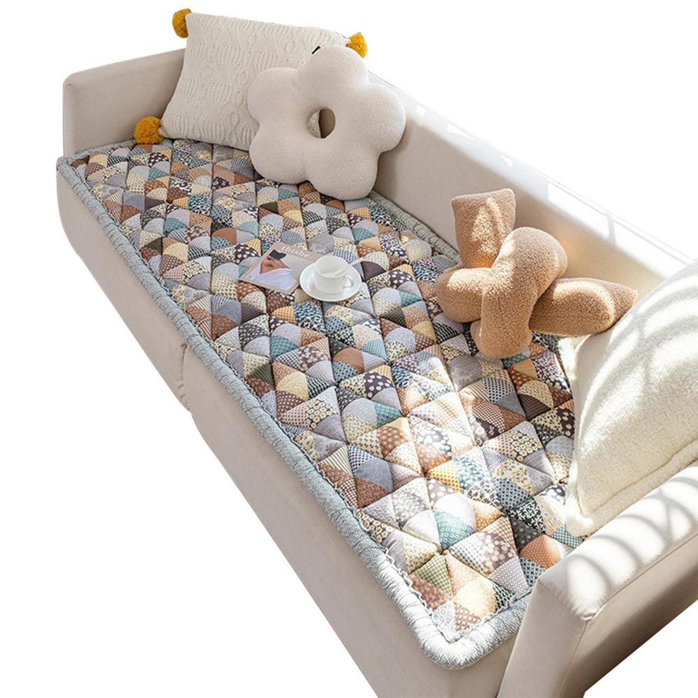 

Защитные чехлы для диванов, мягкие, удобные, хлопковые чехлы для диванов, самоклеящиеся, нескользящие, для гостиной, диванные полотенца, подушки, коврики 45X45cm1