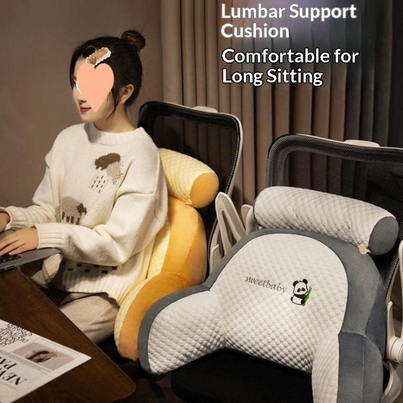 Adjustable Reading Pillow Ergonomic Back Support Cushion 1PC Washable Cover Lumbar Pillow for Bed Sofa Floor Home Use