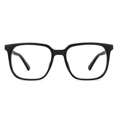 LENSKART BLU | Nulinės dioptrijos mėlynos šviesos blokavimo kompiuteriniai akiniai | Antiatspindiniai, lengvi | Viso rėmelio kvadratiniai | 100% apsauga nuo UV spindulių | unisex| Dideli | LB E16063