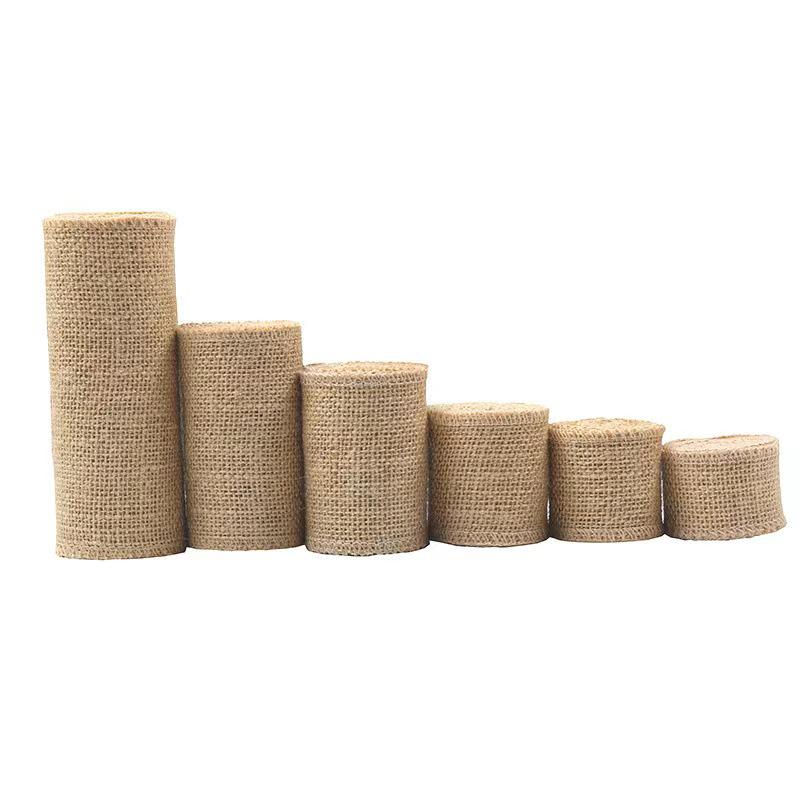 

Оригинальный желтый рулон льна: Полоски для поделок своими руками из натуральной пеньковой веревки, 50x50 см