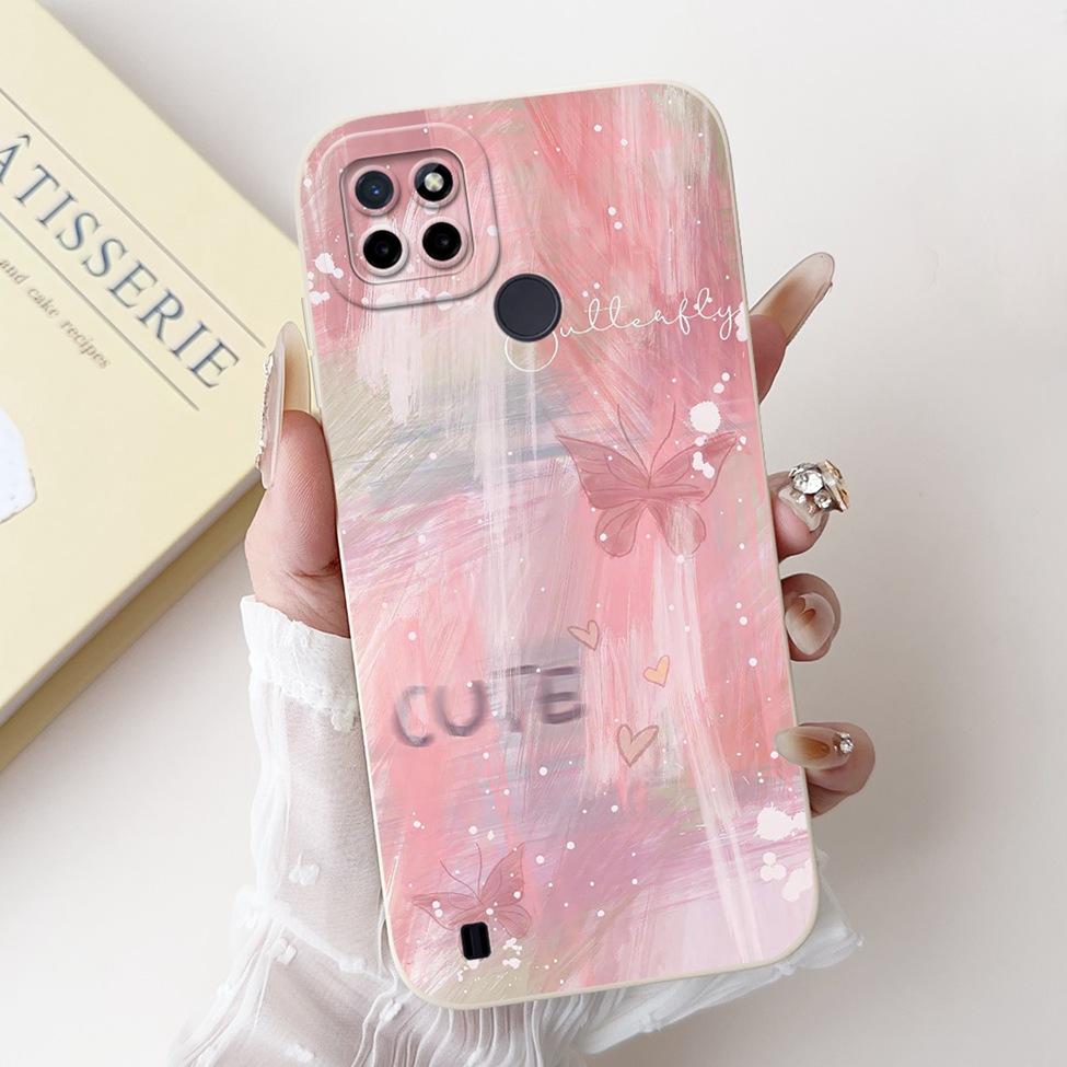 For Realme C21Y RMX3261 RMX3263 C25Y RMX3269 Cover For Realme C21Y Case Cute Cat Funny Cool Fashion Silicone Shockproof Bumper