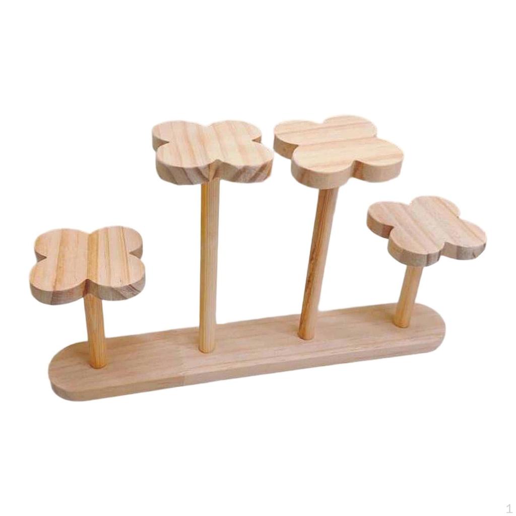 Holz-Pflanzenständer, Dekoständer für Pflanzen, Kerzen und Parfümzubehör