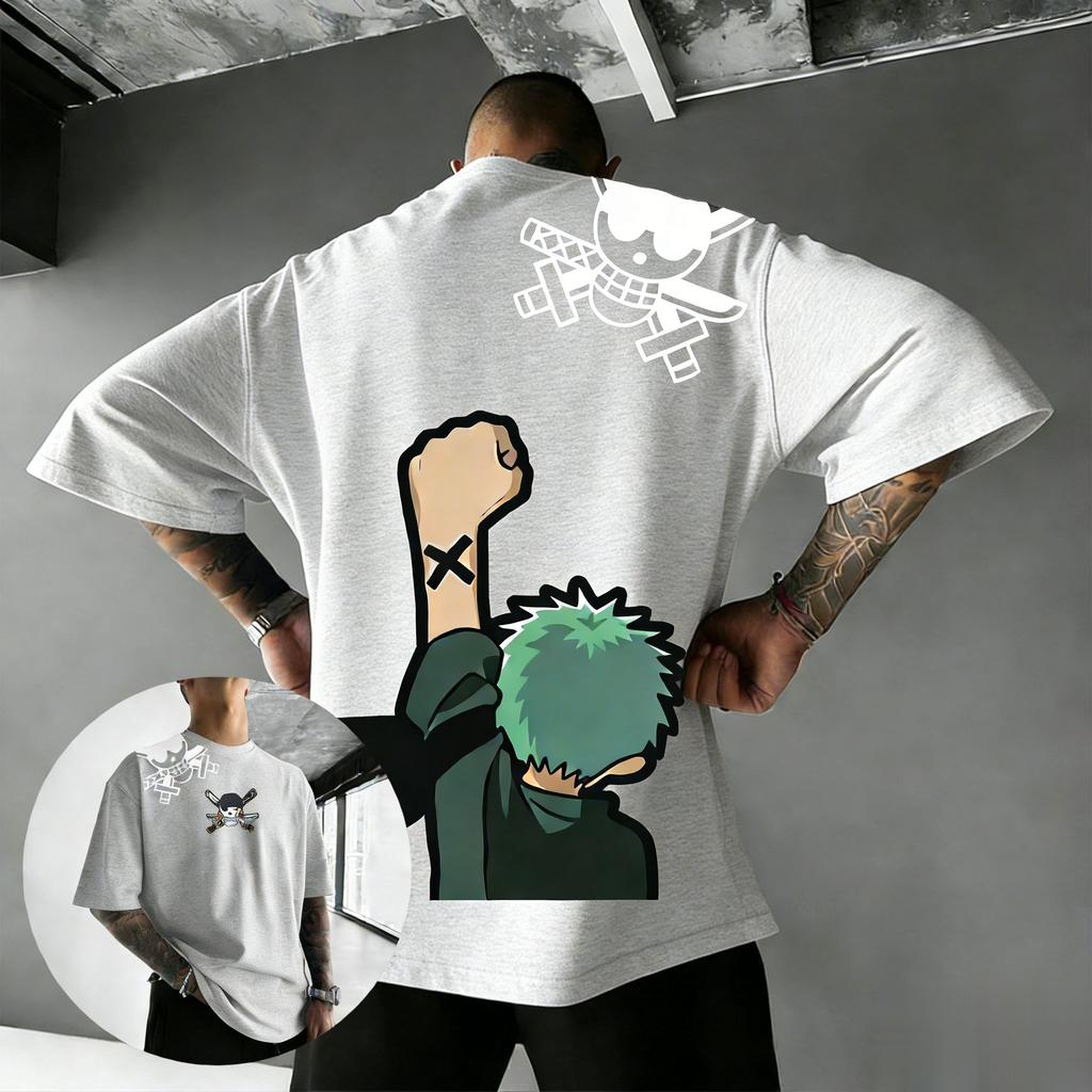 Unisex Tričko s grafikou Zoro Pánské Dámské Streetwear Bavlněné Krátký Rukáv Tričko 2026 Letní Oversized Ležérní Vrcholy Y2k