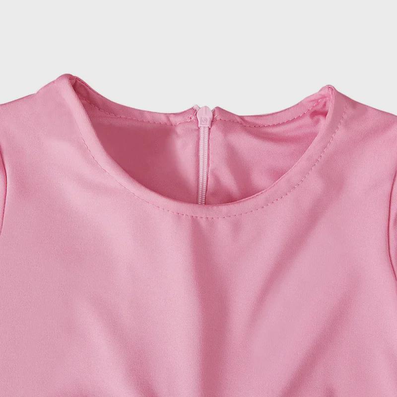 Set rochie cu mânecă lungă și batic pentru fete în stil european/american pentru primăvară/toamnă