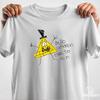 Camiseta do Bill Cipher para adultos e crianças: Arte Inspirada em Gravity Falls, Presente de Cosplay
