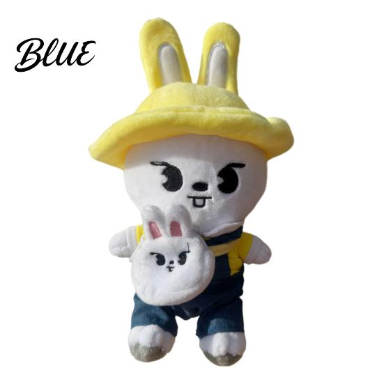 Stuffed Animal Doll Cartoon Plush Toy with Removable Clothes Backpack Pig Fox Chick Wolf Bear Cat Rabbit Dog Plushie Band Fans Gift