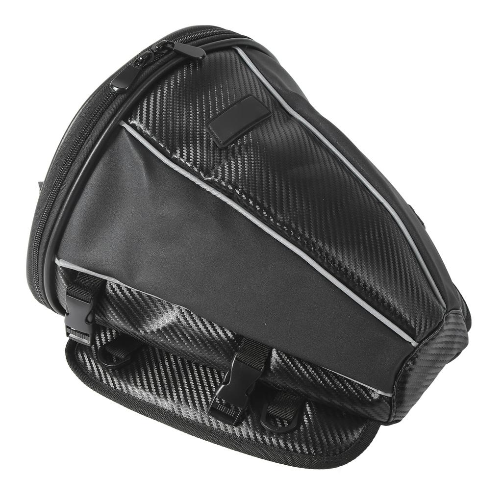 Motocyklowa Torba na Tylne Siedzenie Pakiet Ogonowy PU Wysoka Pojemność Lekka Przenośna Wodoodporna z Pokrowcem Przeciwdeszczowym