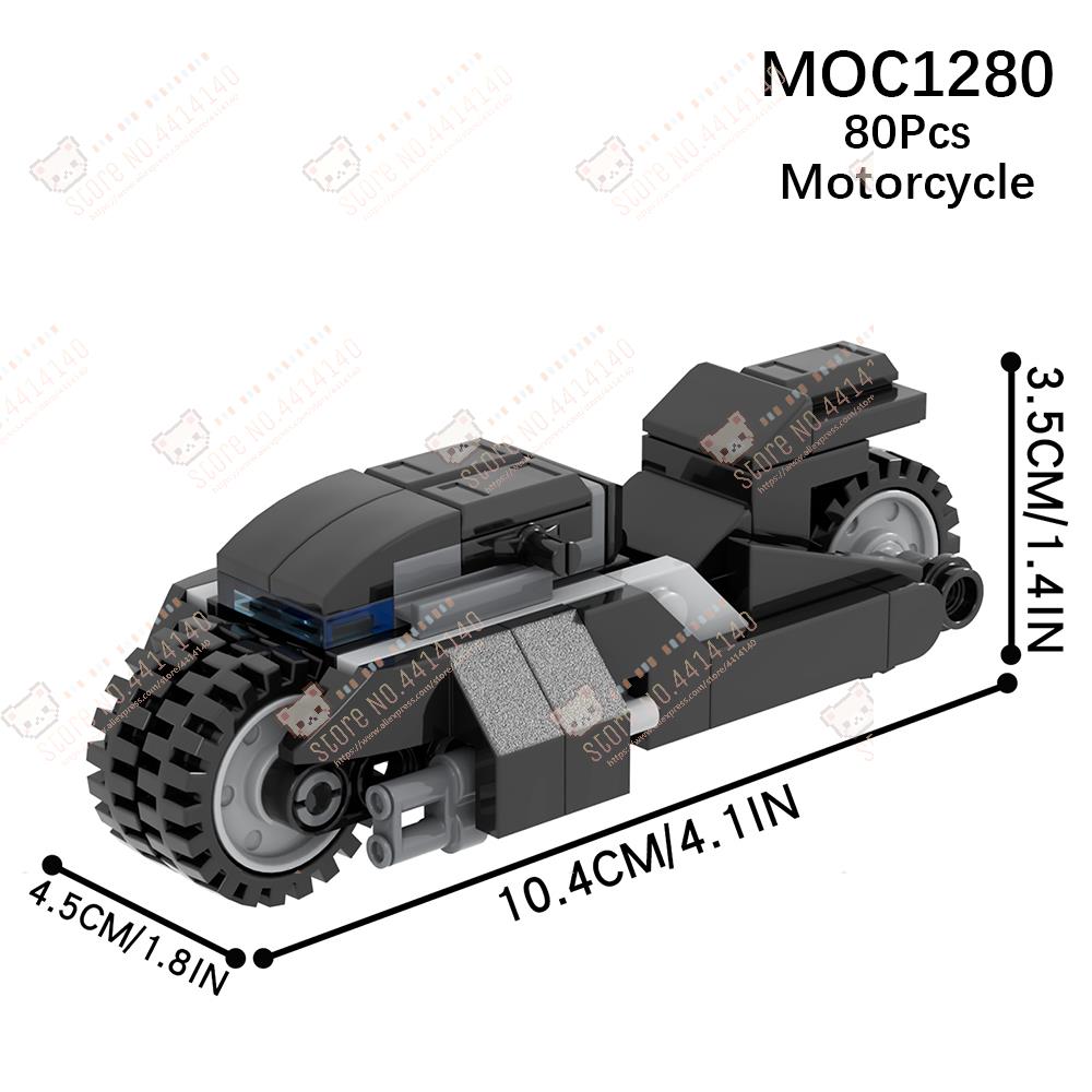 Creative Series Motorcycle Model MOC Building Blocks Game Anime Movie Series Action Figure Vehicle Assembly Bricks Toys For Kids